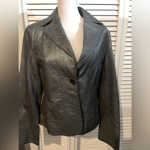Jones New York size medium leather blazer
